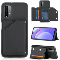 Ốp Điện Thoại Da Có Ngăn Đựng Thẻ Chống Sốc Cho Redmi 9t T9 Power 2021 Xiaomi Redmi Note 10 Pro Max Redmi 9t Note 10 5g Funda