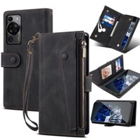 Ốp Điện Thoại Da Dạng Ví Nắp Lật Có Khóa Kéo Và Dây Đeo Cho Huawei P60 Pro P60