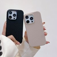 Ốp Điện Thoại Da Hạt Litchi Cho IPhone 14 Pro Max 13 Pro Max IP 11 12 Pro Max Vỏ Bảo Vệ Chống Sốc