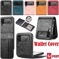 Ốp Điện Thoại Da Kèm Ví Chống Sốc Cho Samsung Galaxy Z Flip 5 4 3