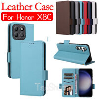 Ốp Điện Thoại Da Lật Cho Honor X8C X9C X7C X9B X9A X8B X8A X7B X7A X6B smart X 8C HonorX8C HonorX9Csmart HonorX7C HonorX9B HonorX8B Vỏ Giá Đỡ Từ Tính Ốp Lưng Chống Sốc