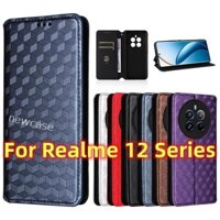 Ốp Điện Thoại Da Lật Cho Realme 12 Pro Plus 5G 2024 Rral Me 12Pro 12Plus 12Pro + Vỏ Giá Đỡ Từ Tính Ốp Lưng Chống Sốc