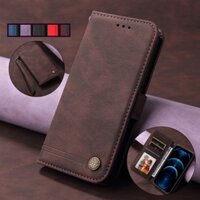 Ốp điện thoại da mềm kiểu ví lật có dây đeo cho VIVO Y73 Y72 Y53S Y52 Y33 Y21S Y20 Y12S V21 Premium