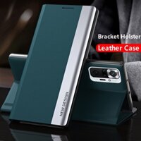 Ốp Điện Thoại Da Nắp Gập Chống Sốc Có Giá Đỡ Cho Xiaomi Redmi Note 10 10s 11 9 9S Pro Note11 4G 5G