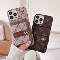 Ốp Điện Thoại Da Nắp Gập Kiểu Ví Chống Sốc Thời Trang Cho IPhone 14 Pro Max Plus 16 15 11 12 13 Pro Max XR X XS Max