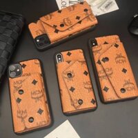 Ốp điện thoại da phối ví đựng thẻ độc đáo sang trọng cho IPHONE13 13promax 12mini 12promax 11 11PROMAX XR XSMAX X 8PLUS 8