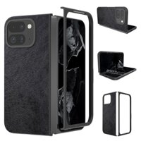 Ốp Điện Thoại Da PU Chắc Chắn Cho Google Pixel Fold 2 9 Pro Gấp Bảo Vệ PC Vỏ Cứng Ốp Lưng Đôi Họa Tiết