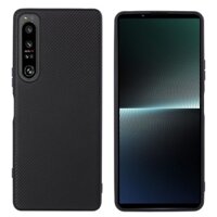 Ốp Điện Thoại Da PU Phối PC Cứng + TPU Mềm Họa Tiết Sợi Carbon Chống Sốc Cho Sony Xperia 1 IV Xperia1 4