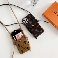 Ốp Điện Thoại Dạng Túi Đeo Chéo Chống Trượt Có Ngăn Đựng Thẻ Cổ Điển Cho iPhone 14 Pro max / Apple 13 / 12