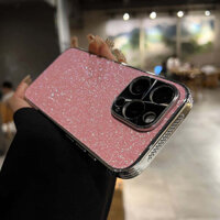 Ốp Điện Thoại Đầy Sao Mạ 6D Sang Trọng Cho IPhone 16 Pro Max 12 13 14 15 Pro Max Vỏ Cứng Khung Tản Nhiệt Chống Rơi