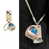 Ốp điện thoại đeo chéo mini rằn ri hoạt hình dùng cho Apple 16 iPhone15 14 13 12 11 Pro Max