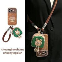 Ốp điện thoại di động chó con hoạt hình kèm túi nhỏ dây đeo vai cho Apple 16 iPhone 15 14 13 12 11 Pro Max