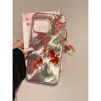 Ốp điện thoại di động dùng cho iPhone1415promax Cá Koi hoa mai kiểu Trung Quốc mới 16 mẫu mới 13 bao toàn bộ 12 nữ