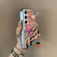 Ốp Điện Thoại Di Động Samsung A56 5g Cool Girls Mới Cao Cấp Cảm Giác Mạ Điện Bạc Chống Rơi Ống Kính Silicon Full-Cover Vỏ Mềm