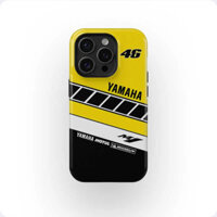 Ốp điện thoại di sản Valentino Rossi VR46 Yamaha M1 cho iPhone15ProMax 14Pro 13 12 XSMAX 13mini Samsung S24 2in1 ốp lưng cứng bóng