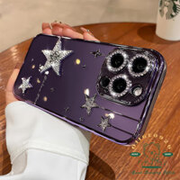 Ốp điện thoại Diamond Meteor Star iphone15 Pro Max 14 13 12 11 cho vỏ iPhone Vỏ mềm silicon TPU chống sốc