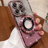 Ốp Điện Thoại Đính Kim Cương Lấp Lánh Kèm Phim Bảo Vệ lens Cho iPhone 13 12 11 pro max