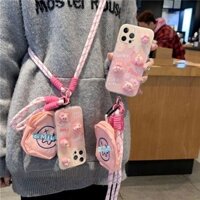 Ốp điện thoại dùng cho Apple 15promax iphone13 graffiti 14 màu hồng pro Sao Kabi plus/mini