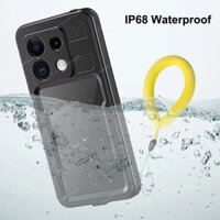 Ốp điện thoại dưới nước lặn cho Xiaomi Redmi Note 13 Pro 5G 360 Full Cover Bảo vệ màn hình phía trước + Bảng điều khiển mặt sau IP68 Vỏ chống nước