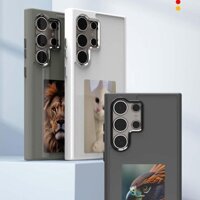 Ốp điện thoại Eink chức năng NFC công nghệ mới cho Samsung S23 S24 Ultra DIY Màn hình bốn màu Vỏ bảo vệ hộp số không dây