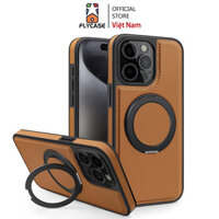 Ốp Điện Thoại FLYCASE Cho iPhone 11 12 13 14 15 Pro Max Có Sạc Không Dây Giá Chân Đế Xoay 360 ° Từ Tính