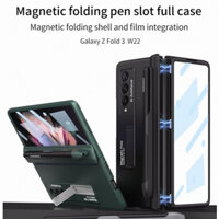 Ốp Điện Thoại Gập 3 Có Miếng Dán Cường Lực Và Ngăn Đựng Bút Cho Samsung Galaxy Z Fold4