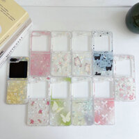 Ốp điện thoại gấp cho Samsung Galaxy Z Flip6 Flip5 Flip4 Flip3 Shell họa tiết màu sắc hình ảnh vỏ điện thoại tpu cứng
