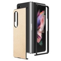 Ốp Điện Thoại Gấp Gọn Họa Tiết Sợi Carbon Thân Thiện Với Da Cho Samsung Galaxy Fold3 Fold4