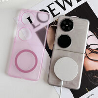 Ốp điện thoại gập từ tính màu kẹo 360 cho huawei Pocket2 Pocket P50 Pocket Nova Flip Cape