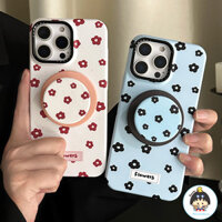 Ốp điện thoại giá đỡ từ tính toàn màn hình Ins cho IPhone 16 15 14 13 12 Pro Max Ốp lưng cứng lai chống sốc chống vân tay