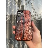 ốp điện thoại gỗ chạm THIỆN - ÁC