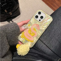 Ốp điện thoại Gold Coin Pink Snake iPhone16 13 / 14 / 15 / 15Pro / 15ProMAX Vỏ chống sốc