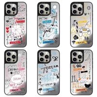 Ốp điện thoại gương chống rơi cho iPhone 15Pro MAX 15Pro 15Pro 15Plus X / XS XR 11 12 13 14 Pro MAX [DREAM Graffiti] Ốp lưng cứng Chống rơi tác động chất lượng cao