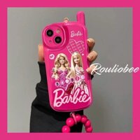 Ốp Điện Thoại Hình Búp Bê barbie Màu Đỏ Hồng Cho iphone 11 13 14 12 11 pro max xr 7 8 plus x xs max se20