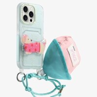 Ốp điện thoại hình chú chó hoạt hình có ví không Thích hợp cho Apple 15 IPhone 14 Promax 13 12 Pro Vỏ điện thoại có túi đựng tai nghe
