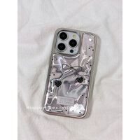 Ốp điện thoại hình trái tim cô gái gợn sóng nước đơn giản Thích hợp cho iPhone16 15 14 Pro max 13 12 11 Vỏ bảo vệ