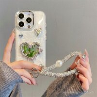 Ốp điện thoại hình trái tim epoxy phù hợp cho Huawei Mate60, Nova, Xiaomi 15, Redmi, Oppo, Realme, vỏ bảo vệ GBKN