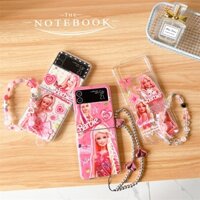Ốp Điện Thoại Họa Tiết Búp Bê Barbie Thời Trang Cho Samsung Galaxy Z Flip5 Flip3 Flip4 5G