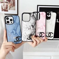 Ốp Điện Thoại Họa Tiết Da Rắn Handmade Bảo Vệ Cho iPhone 12 13 14 Pro Max