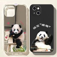 Ốp Điện Thoại Họa Tiết Gấu Trúc Cho Iphone 14pro / 13 / 12 XS max 8plus 7P 6S