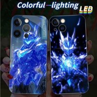 Ốp Điện Thoại Họa Tiết GD Có Đèn LED Điều Khiển Bằng Giọng Nói Cho Iphone 15Pro 15promax 12 13 14Promax 11Promax 7 8Plus XR XS Max