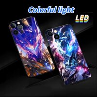 Ốp Điện Thoại Họa Tiết GD Có Đèn LED Điều Khiển Bằng Giọng Nói Cho Iphone 15Pro 15promax 12 13 14Promax 11Promax 7 8Plus XR XS Max