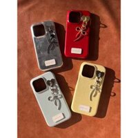 Ốp Điện Thoại Họa Tiết Trái Tim / Nơ Nhỏ Xinh Chống Sốc Cho iPhone 12 13 14 15 11 Pro Max 14 13 12 15 Pro 11