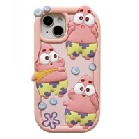 Ốp Điện Thoại Hoạt Hình Patrick Star Cho Samsung Galaxy A15 A25 A31 A32 A34 A35 A51 A52 A54 A55 S23 FE S24 Ốp Điện Thoại Chống Sốc Silicon Mềm Siêu Sang Trọng