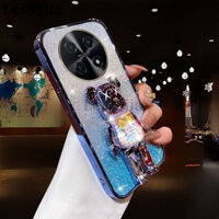 Ốp Điện Thoại Huawei Nova 13i Ốp Lưng Có Phim Hoạt Hình 3D Gấu Đứng Sang Trọng Mỏng Chuyển Đổi Mạ Lấp Lánh Bé Gái Thời Trang Cho Huawei Nova 13i Ốp Lưng