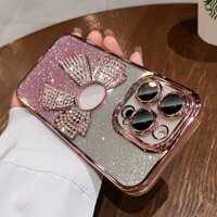 Ốp Điện Thoại iPhone 14 13 12 11 Pro max 14 plus PC case ốp lưng điện thoại iphone 14 13 12 11 promax Mềm Trong Suốt Đính Đá Lấp Lánh Dành Cho ốp lưng iP 11 12 13 14 Pro max 14 plus