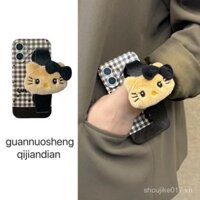 Ốp điện thoại iPhone 16Pro dây đeo cổ tay Mèo sang trọng dễ thương đơn giản Apple 15 đeo chéo 14Pro cá tính 13 nữ TDYV