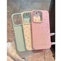 Ốp điện thoại iPhone 6 7 8 11 12 13 14 15 16 Plus Pro Max Mini X XR XS họa tiết da hoa nhỏ tương thích với Apple 16 Pro Max 12 silicone iPhone 13 lỗ lớn chống sốc 11/14