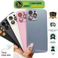 Ốp Điện Thoại iphone Mặt Kính Cứng Nhám AG Bảo Vệ Camera Chống Vân Tay Cho IPhone 13 12 11 Pro Max – Bizo Audio