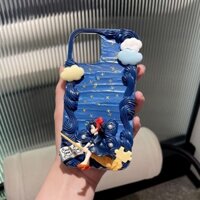 Ốp điện thoại keo kem tự làm Dịch vụ giao hàng của phù thủy Vỏ điện thoại hoạt hình Kiki Apple Huawei vivoOPPO20250227